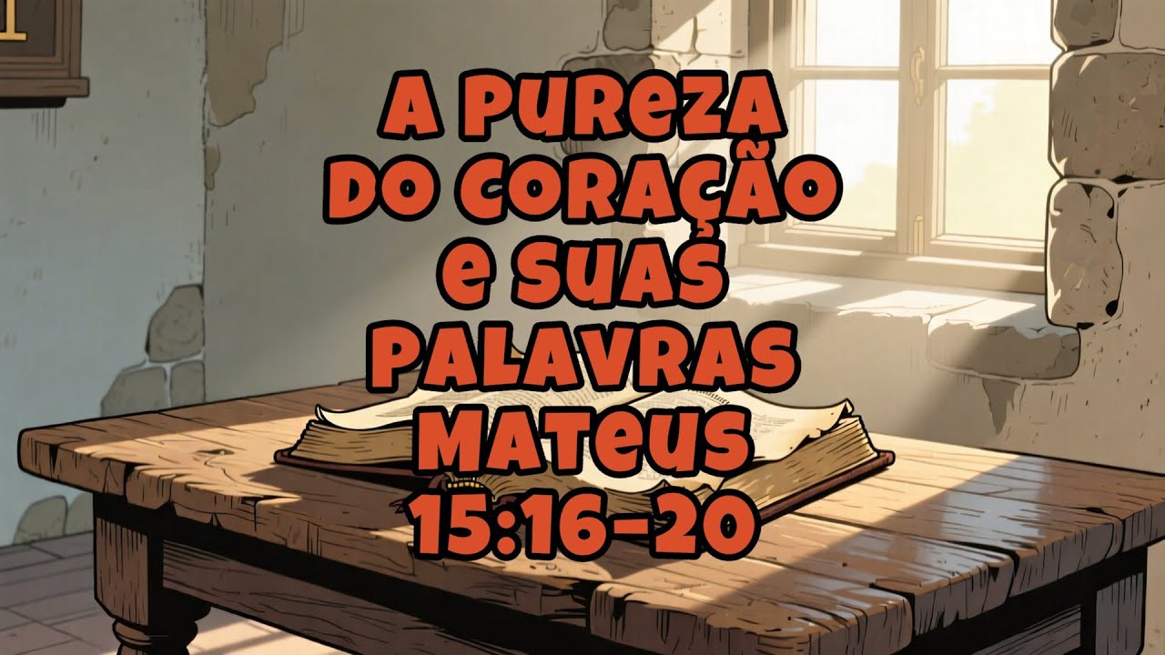 A Pureza do Coração e Suas Palavras - Bíblia Mateus 15:16–20 - O Coração que Contamina