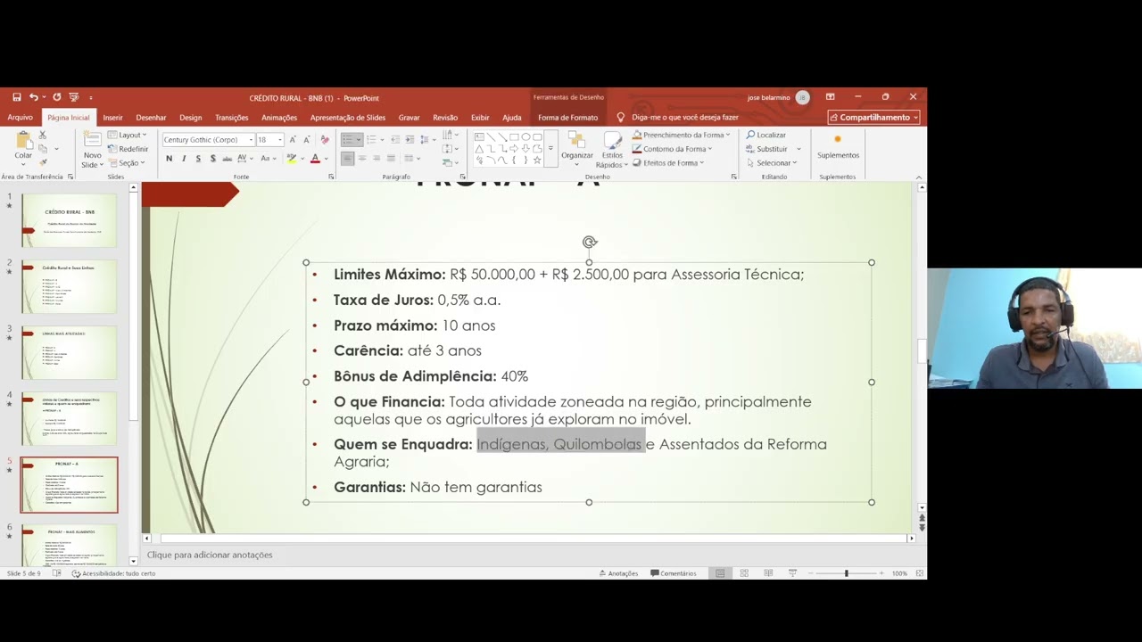 Pronaf e Suas Linhas de Creditos