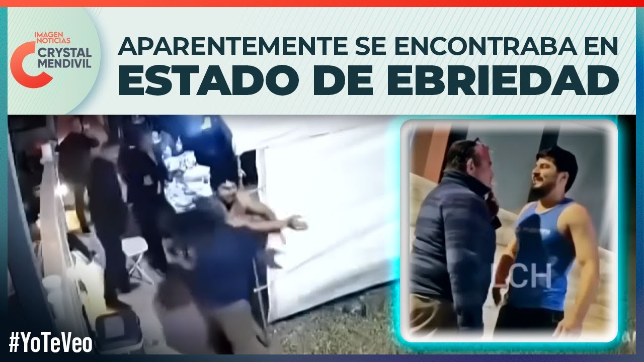 Así comenzó la agresión del hijo de la alcaldesa de San Quintín contra manifestantes | Crystal 