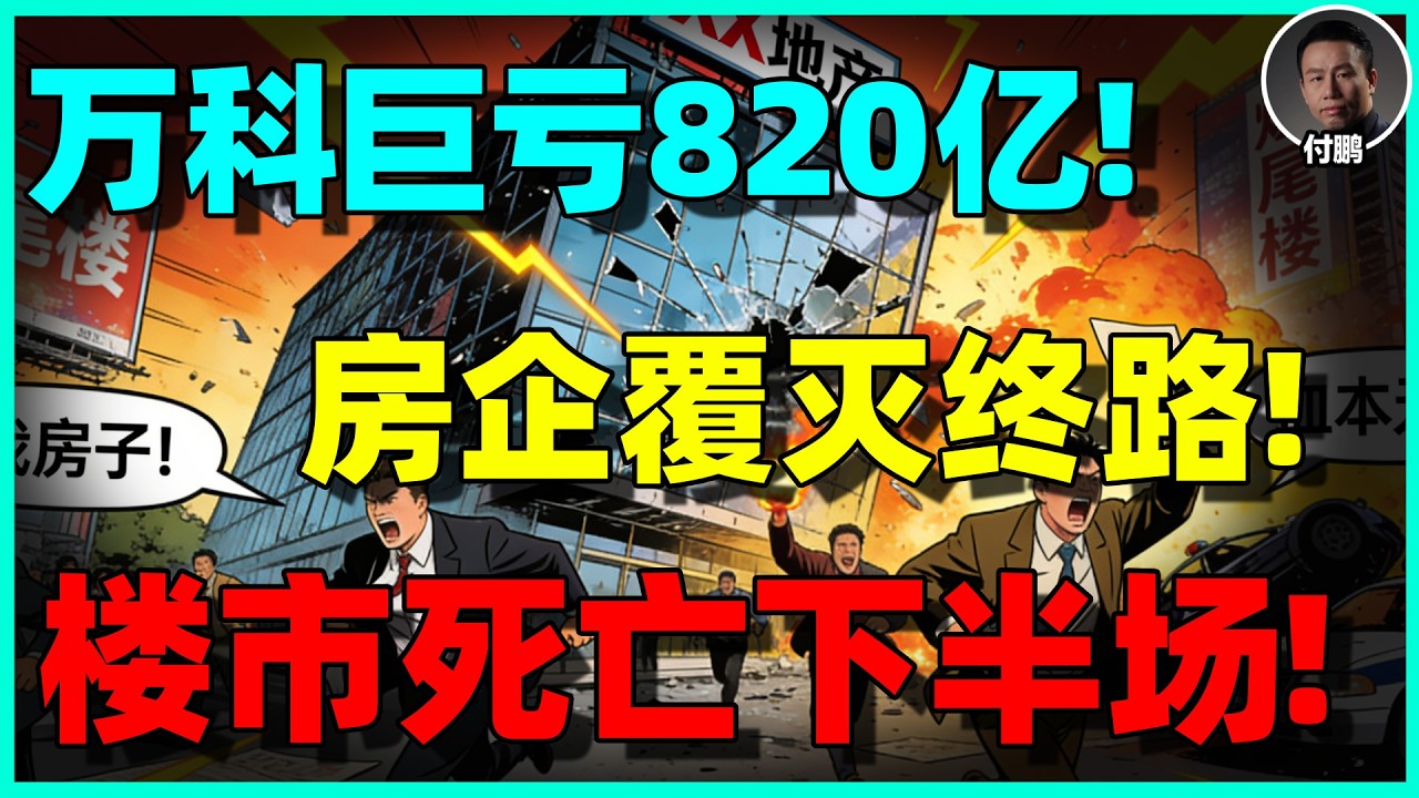 【付鹏最新重磅】万科一年亏820亿：优等生的崩塌，意味着中国楼市真正进入&ldquo;死亡下半场&rdquo;！