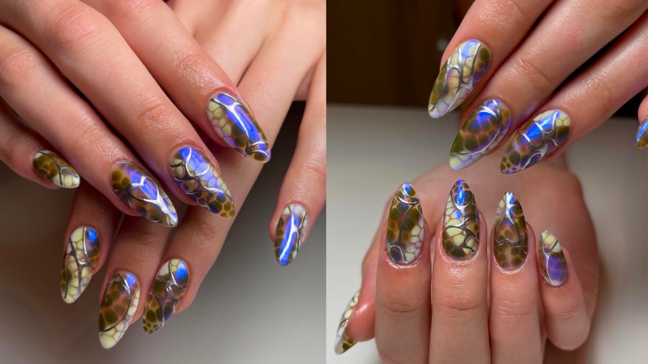 Chrome Snakeskin Nail Art Tutorial | Sissi Molten Metal Chrome Gel