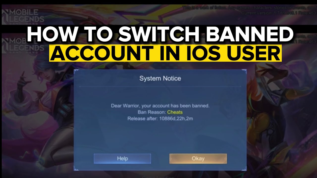 HOW TO SWITCH BANNED ACCOUNT IN IOS TO ANOTHER ACCOUNT | TUTORIAL 2023