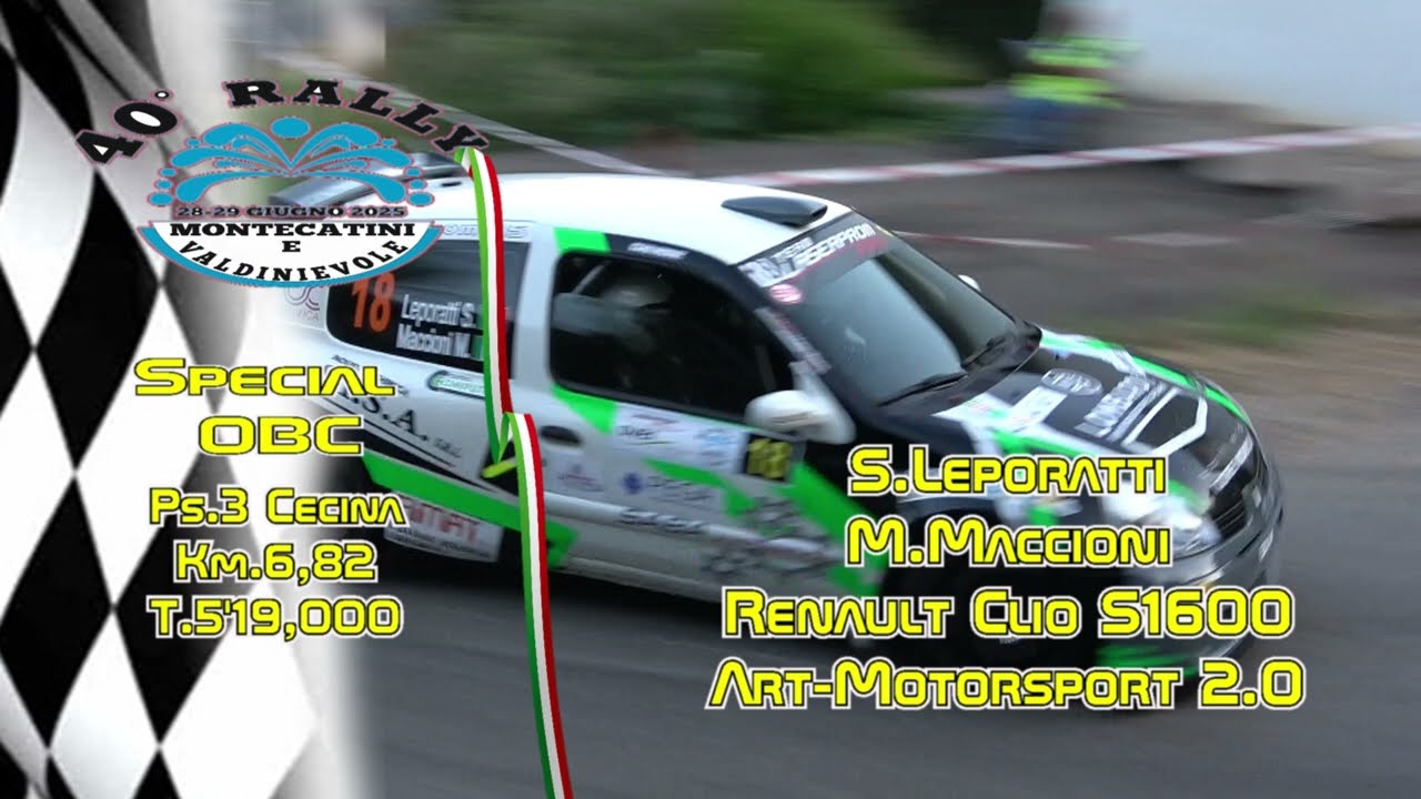 rally valdinievole 2025 obc leporatti maccioni ps3 cecina