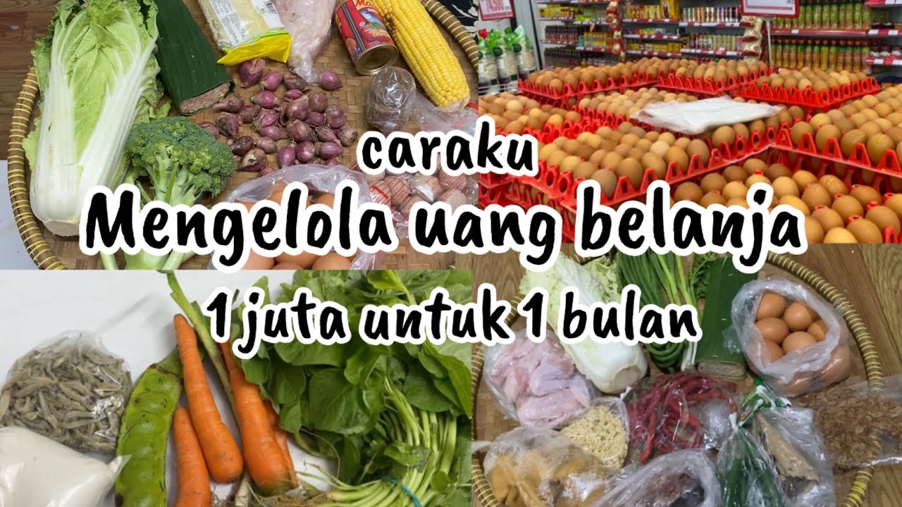 Caraku mengelola uang belanja 1 juta  untuk sebulan