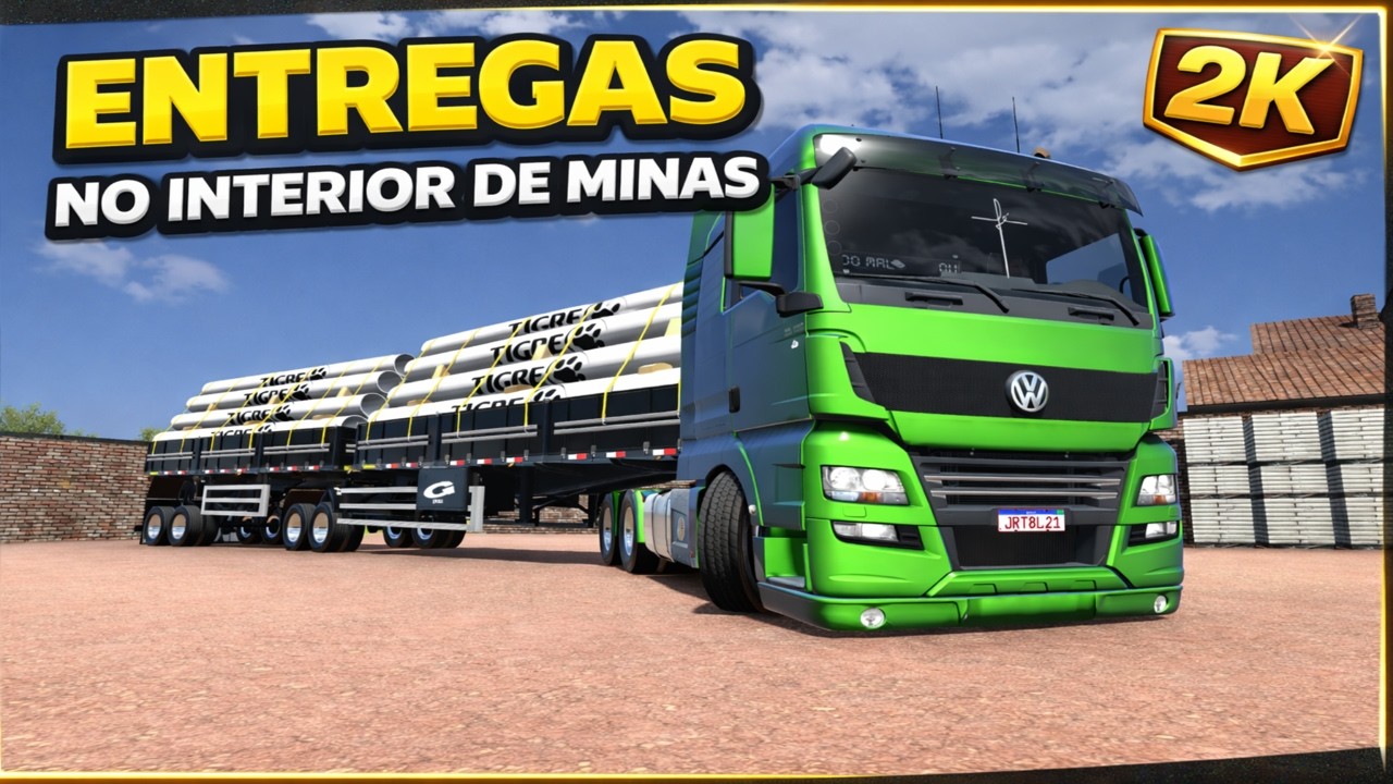 ENTREGAS NO INTERIOR DE MINAS 🚛 | Euro Truck Simulator 2 Brasil Gameplay LIVE