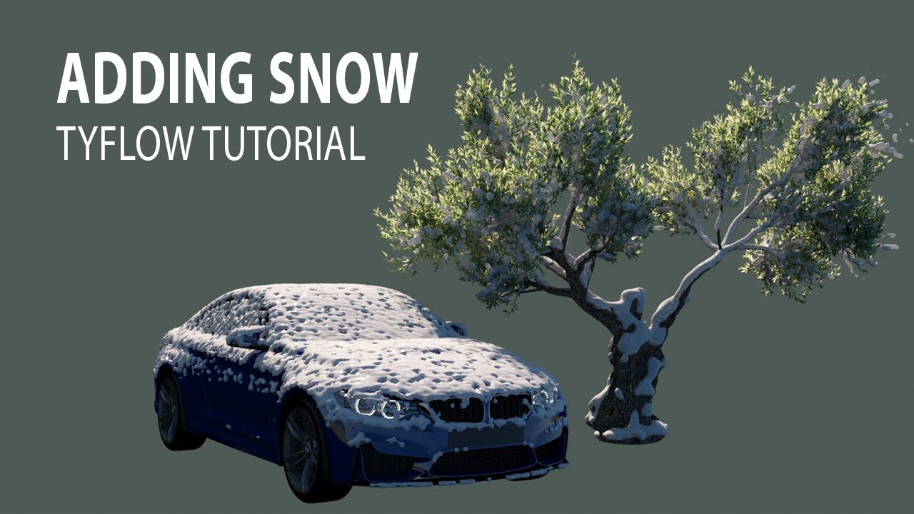 HOW TO ADDING SNOW IN 3D STUDIO MAX TUTORIAL