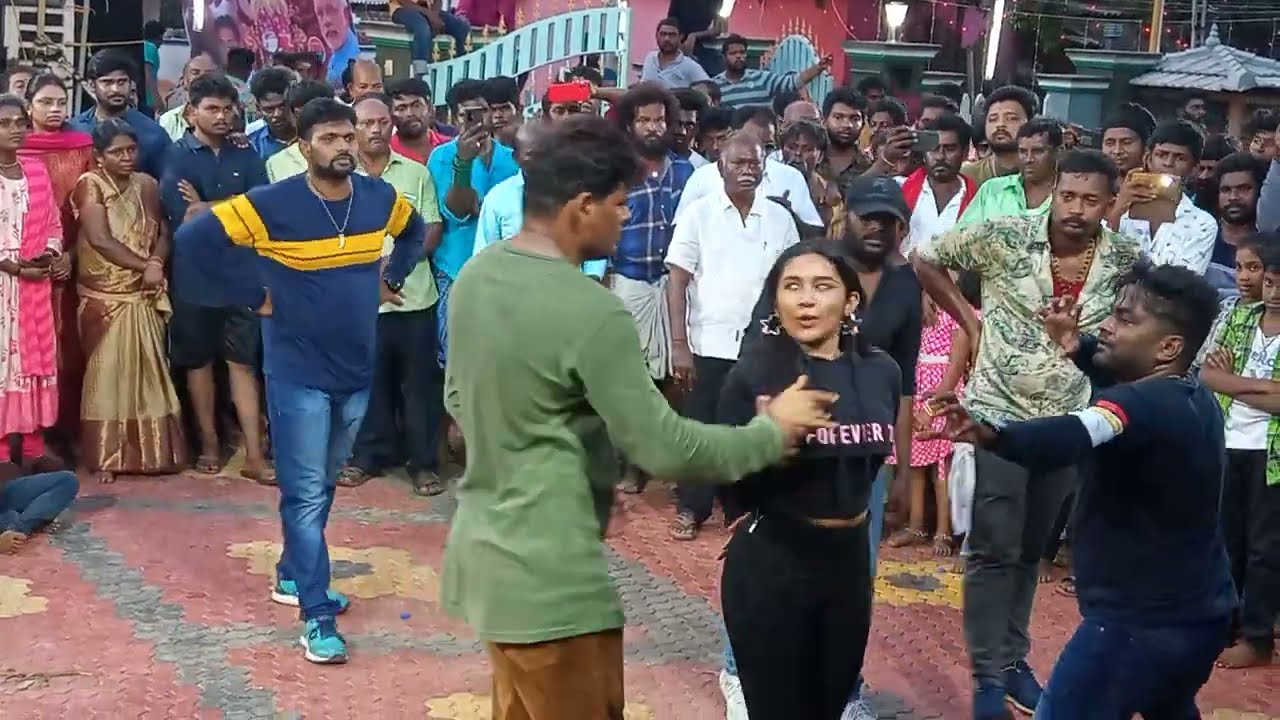 10 நாள் திருவிழா  தாண்டவகாடு தசரா TV சீரியல் நடிகை டிஸ்கோ டான்ஸ் 2022