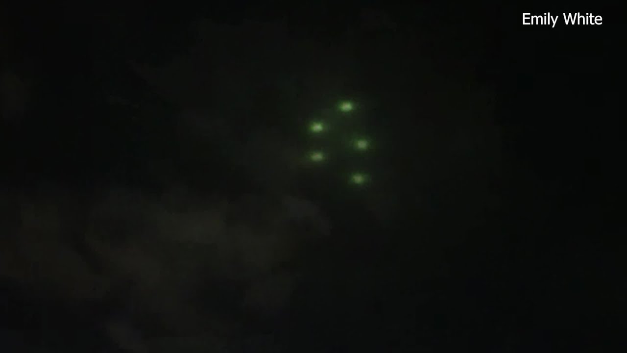 Group of green lights spotted in sky near Brushy Creek