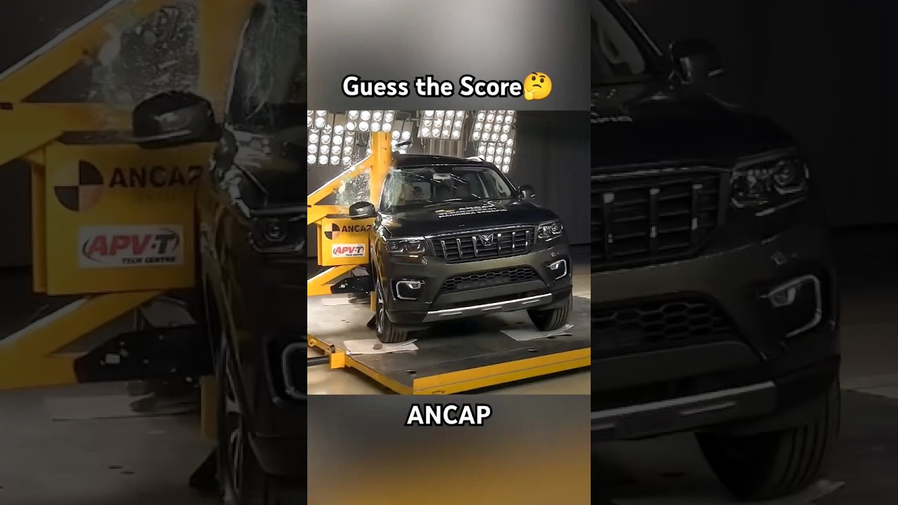 Mahindra SCORPIO N crash test | ANCAP crash test of  scorpio  N #shortsvideo #ytshorts #viralshorts