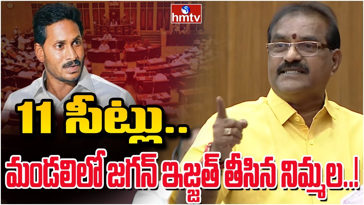 11 సీట్లు.. మండలిలో జగన్ ఇజ్జత్ తీసిన నిమ్మల..! | Botsa Satyanarayana Vs Nimmala Ramanaidu | hmtv