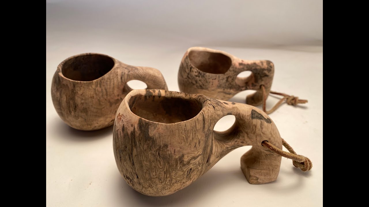Making a drinking cup, Mike Mahoney turned drinking cup