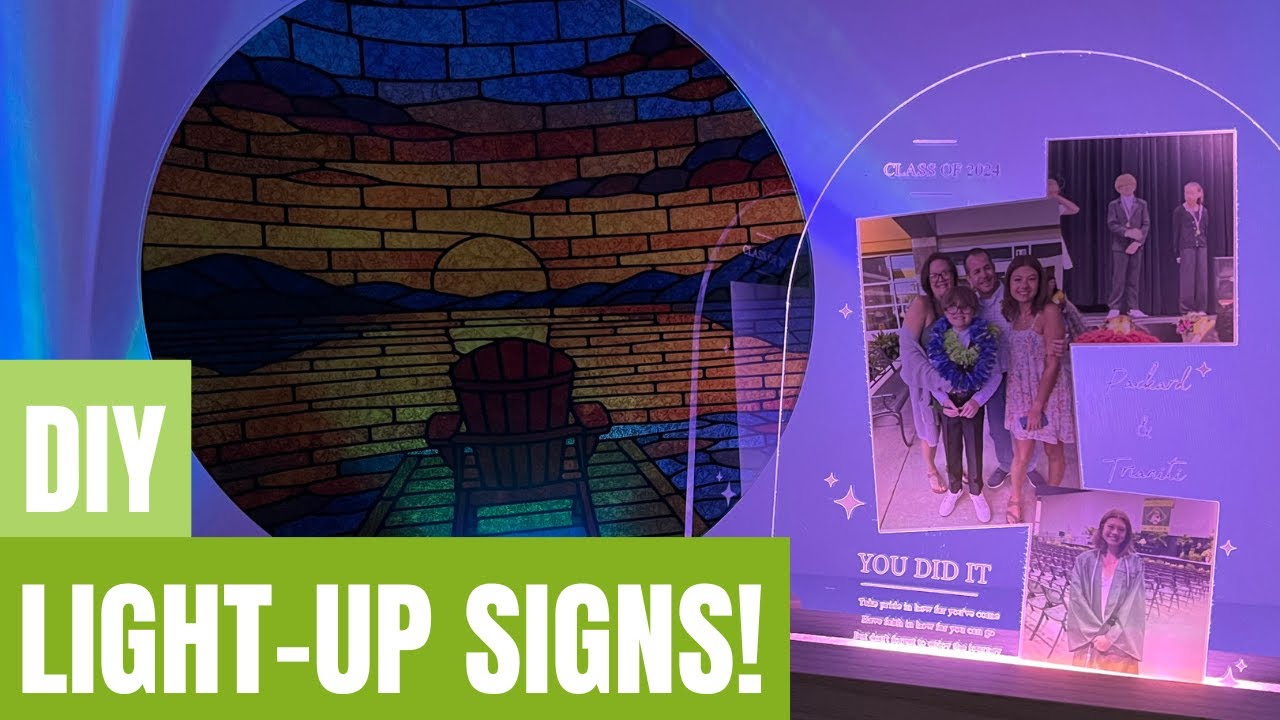 DIY Viral Acrylic Signs | xTool P2S Laser + EufyMake Printer Workflow