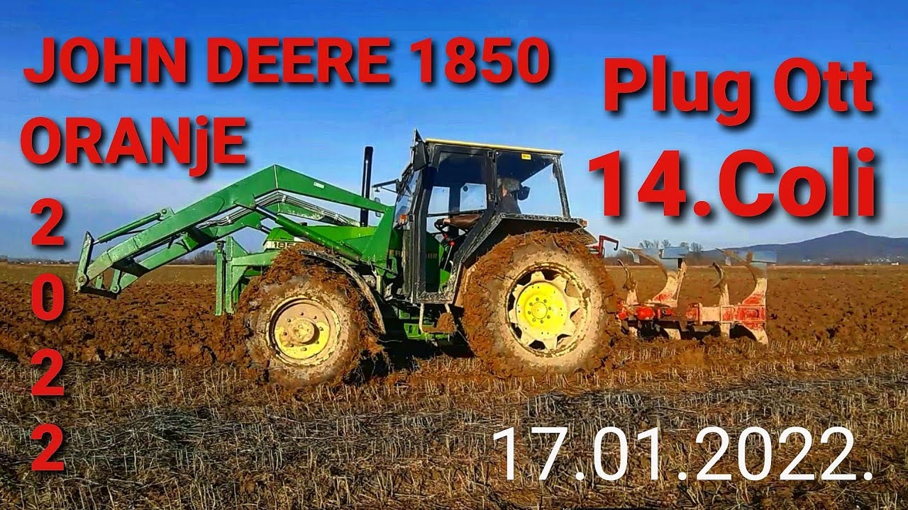 Oranje 2022 | John Deere 1850 i Ott 14.Coli | John Deere 1850 Plowing 2022