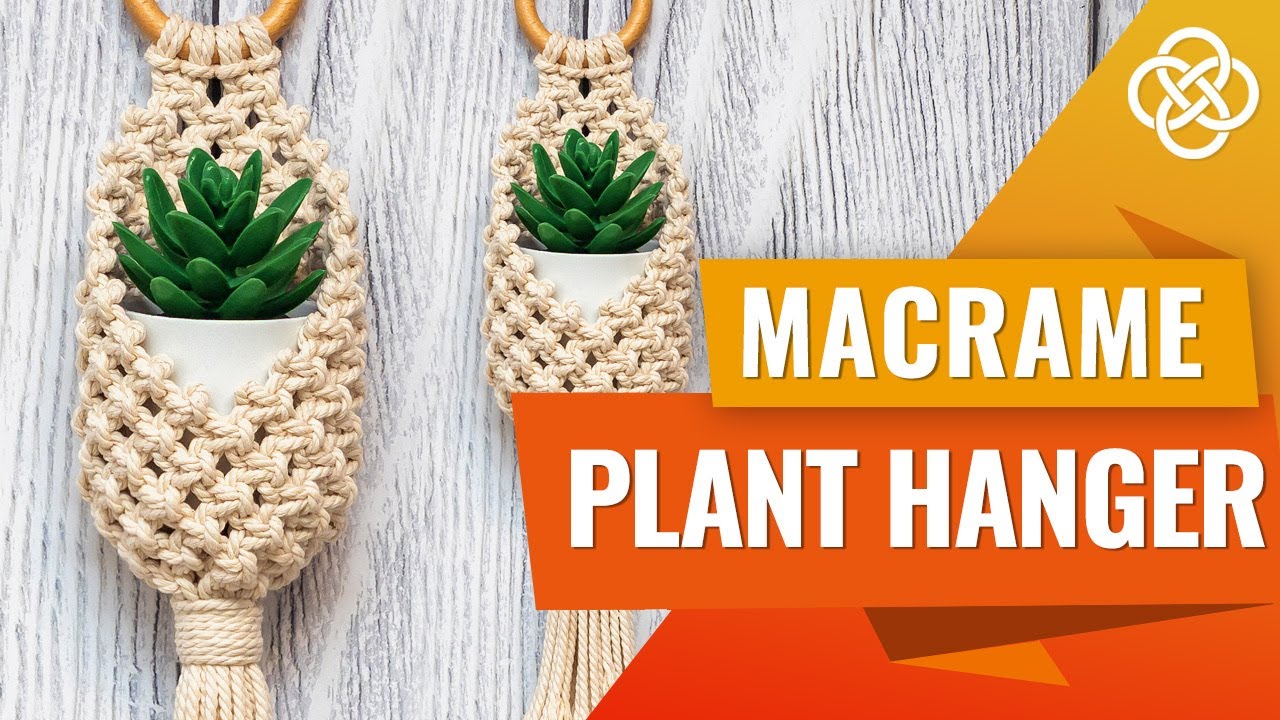 Маленькое кашпо в технике макраме | DIY | Урок макраме