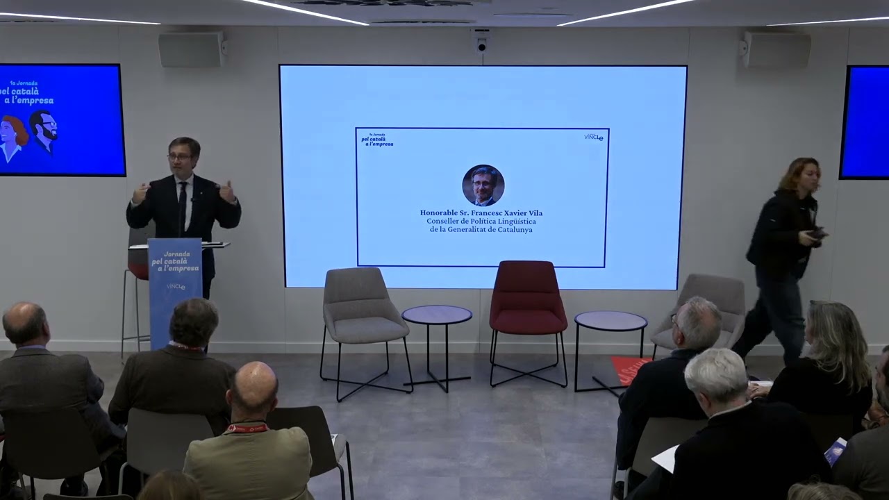 Intervenció de Francesc Xavier Vila a la 1a Jornada pel català a l’empresa de la Fundació Vincle