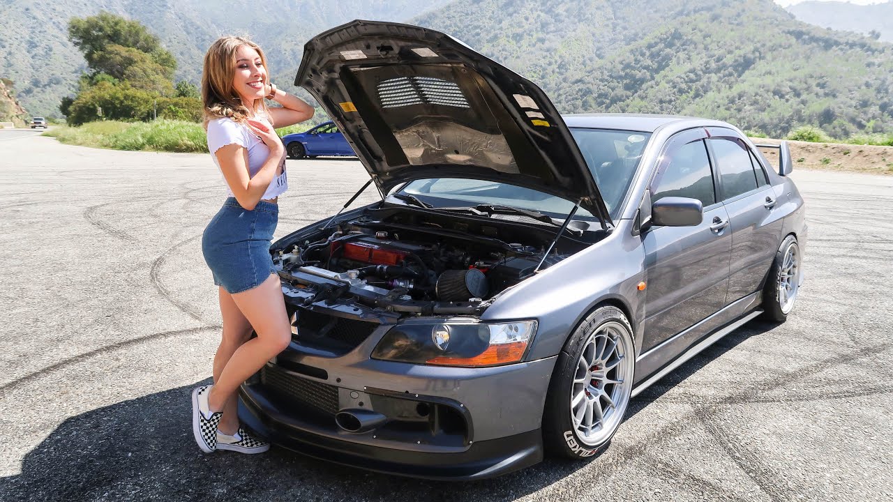 I LET QUEEN BRZ DRIVE MY MITSUBISHI EVO!!