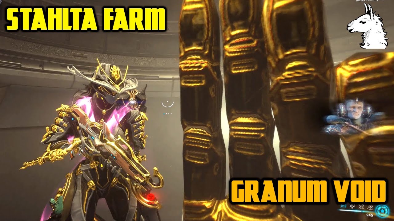 Let's Play Warframe - Stahlta Primary Weapon Farm (Granum Void Levels -  Rank 3)