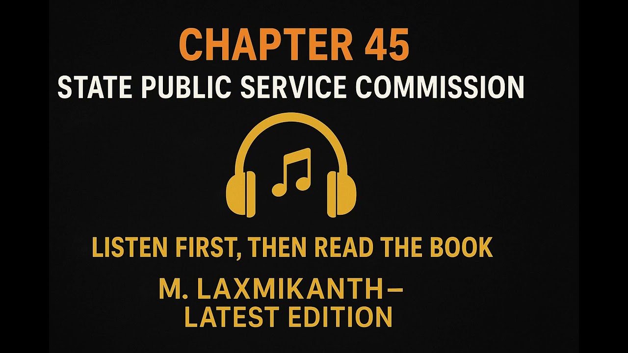 Chapter 45 - State Public Service Commission Explained | M. Laxmikanth (7e) | Sunlo UPSC Podcast