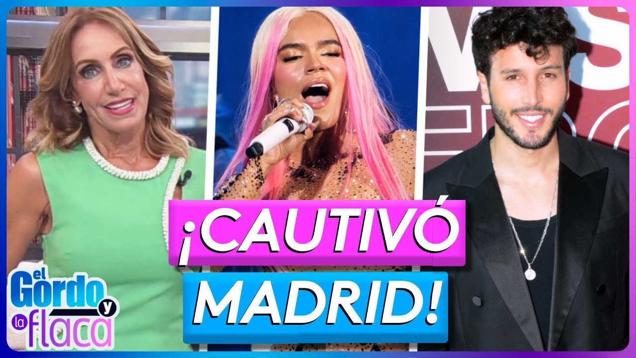 Lili Estefan y Sebastán Yatra presentes en los conciertos de Karol G en España | El Gordo y La Flaca