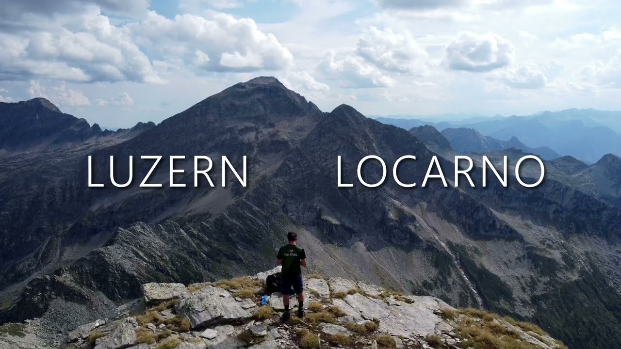 Alpenüberquerung Luzern Locarno mit Zelt