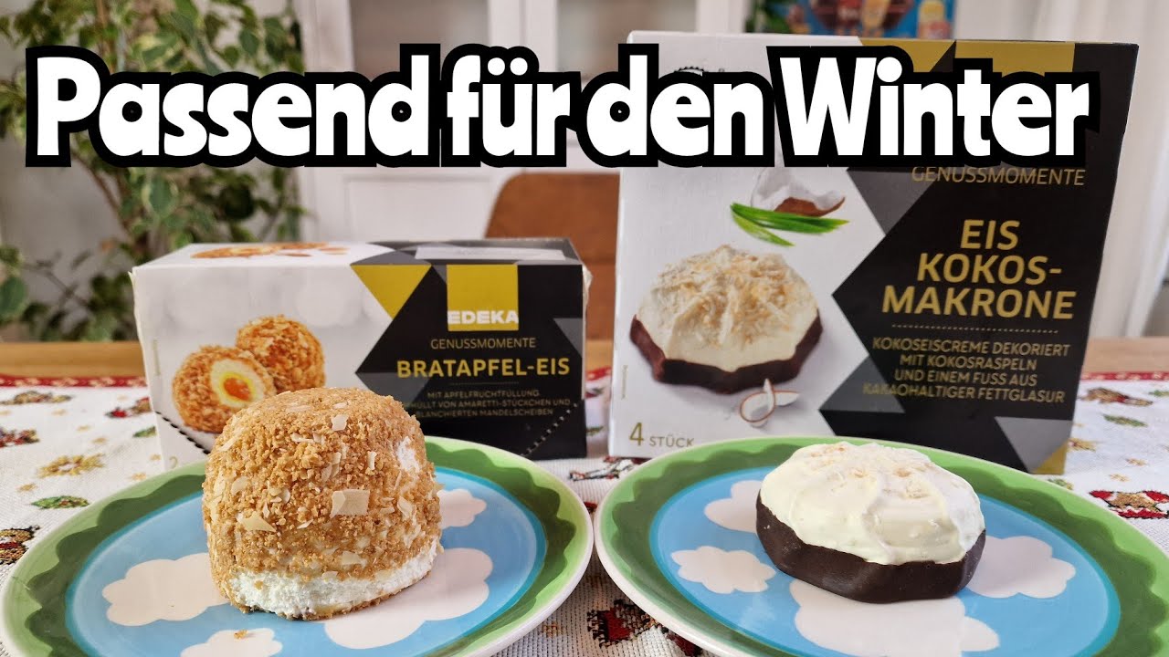 Könnte super sein: Bratapfel und Kokosmakrone Eis von EDEKA Genussmomente