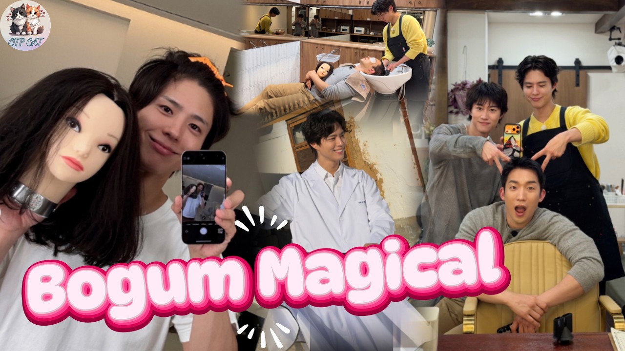 Park Bo-gum Shares Behind-the-Scenes Photos from His Barber Journey