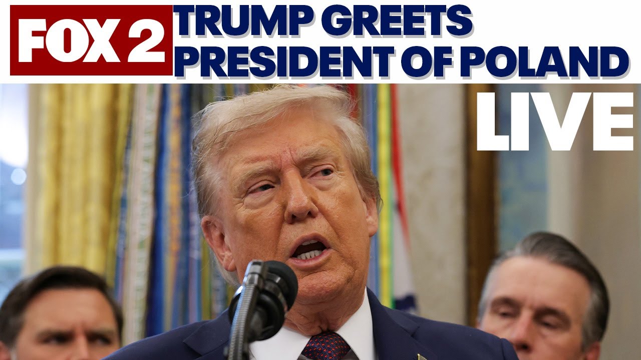 Trump speaks with Polish President Karol Nawrocki | STREAMING LIVE