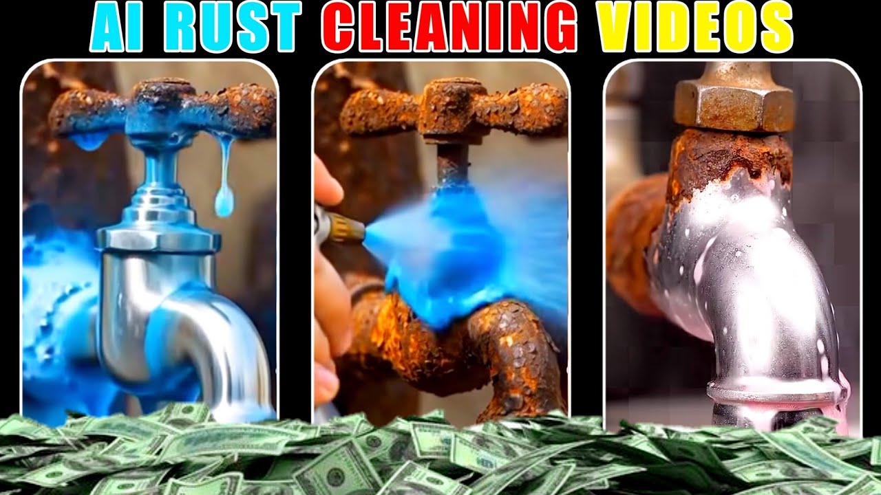 Create Satisfying Rust Removal Videos With AI (Full Guide).