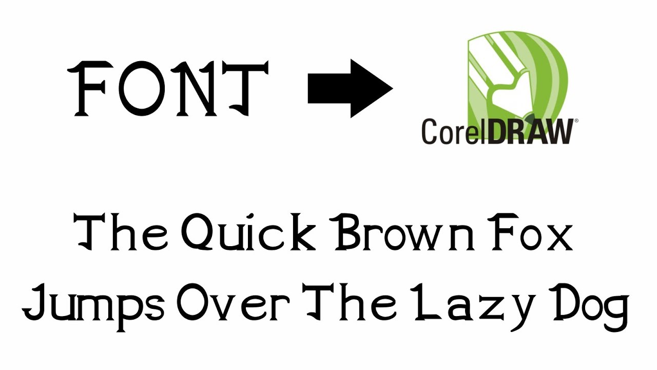 PART 1 - Cara Membuat FONT Melalui CorelDRAW - CorelDRAW Indonesia