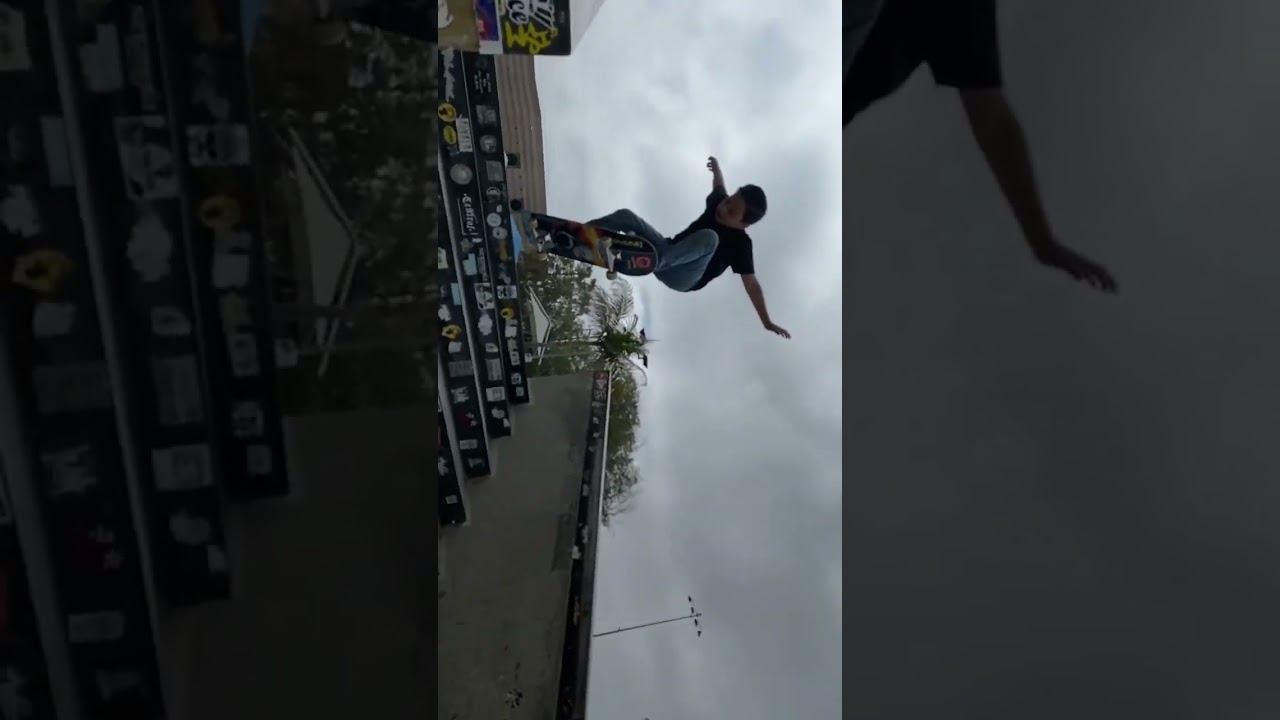 First try #shorts #fyp #skateboarding #ollie #explore #athlete #blessed