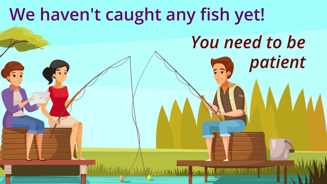 Go fishing on a sunny day | English speaking practice