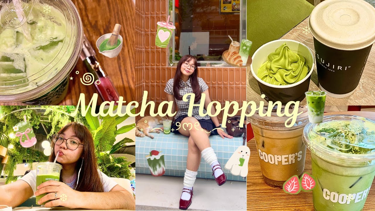 from café to café ♡ 𐙚 | matcha hopping in the heart of the metro 🍵🌆