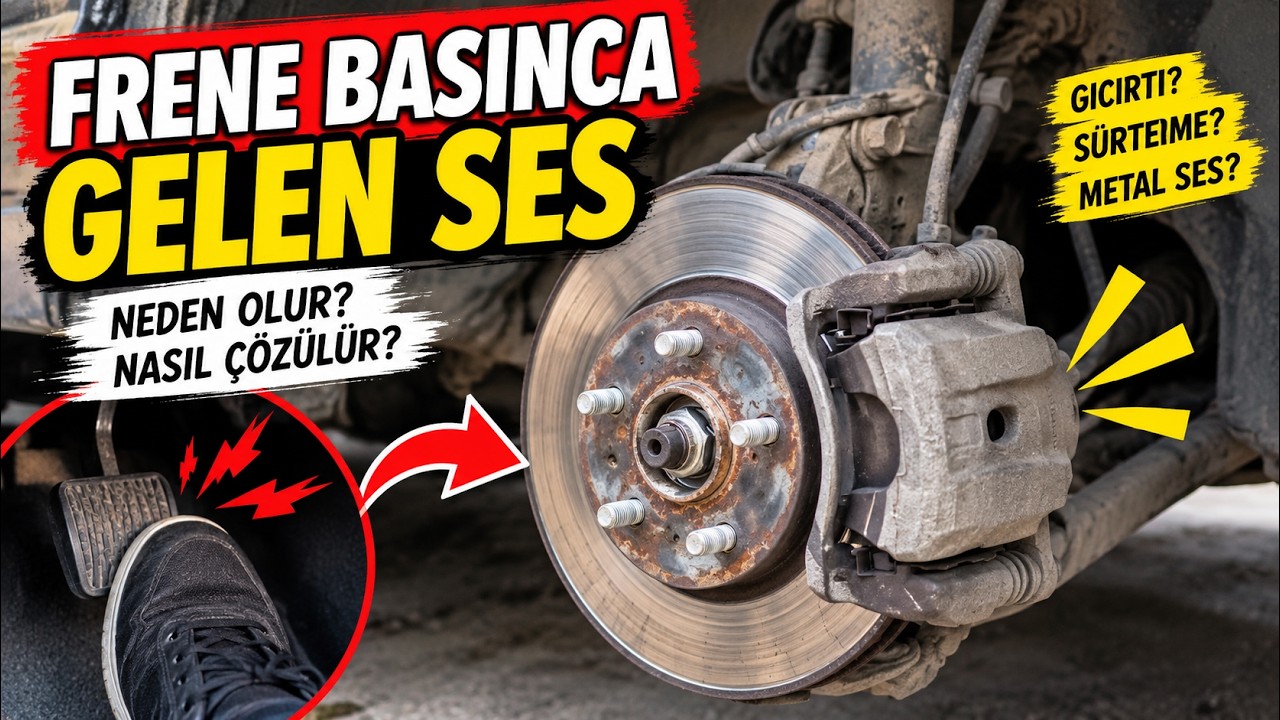 Frene Basınca Gelen Sürtme Sesi ve Frene Basınca Disklerden Ses Gelmesi Sorunu. Metal Kazıma Sesi.