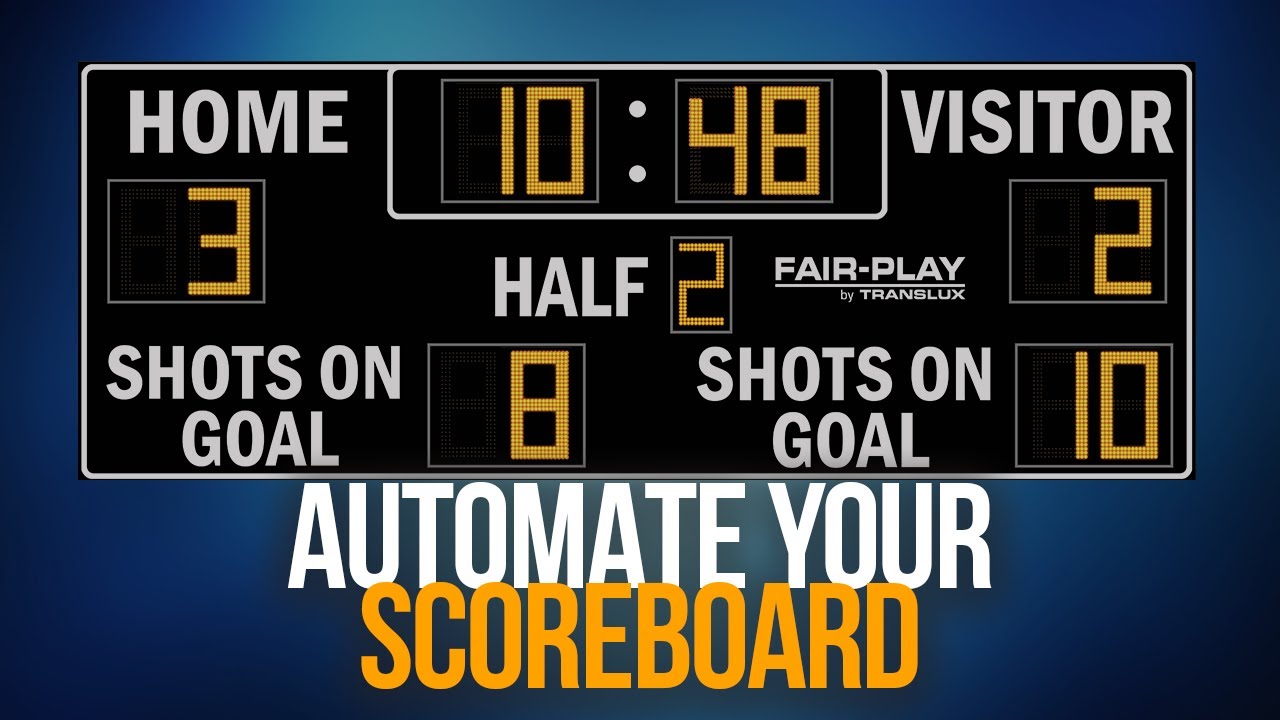 КАК АВТОМАТИЗИРОВАТЬ ТАБЛО ДЛЯ ПРЯМОЙ ТРАНСЛЯЦИИ | Scoreboard OCR