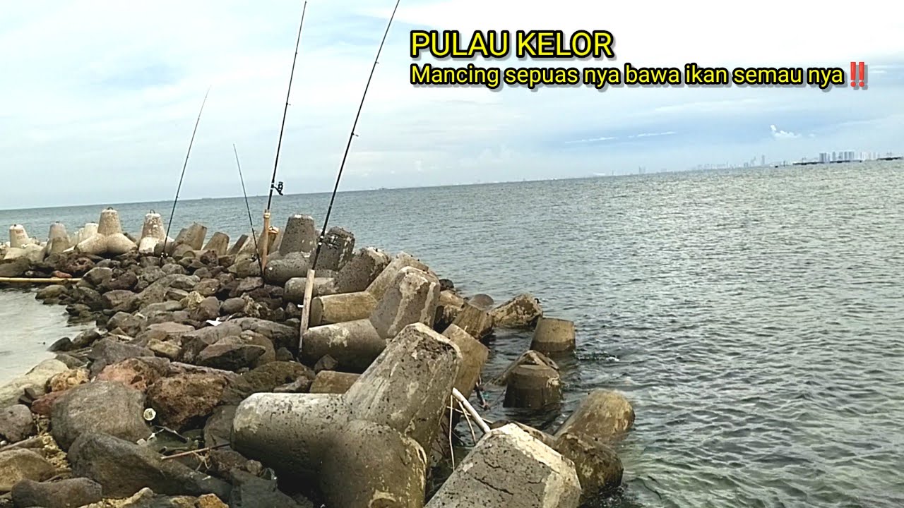 PULAU KELOR‼️Mancing ikan dan cumi masih gampang strike di sini..!! malas MANCING BAGAN ke sini aja