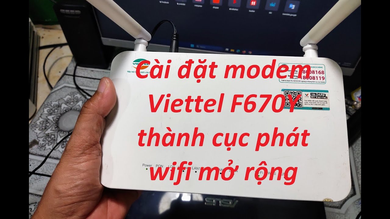 Cài đặt modem Viettel F670Y thành cục phát Wifi mở tộng