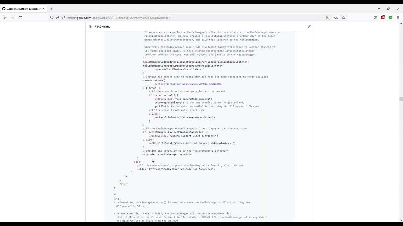 DJI SDK Media Manager Tutorial Walkthrough