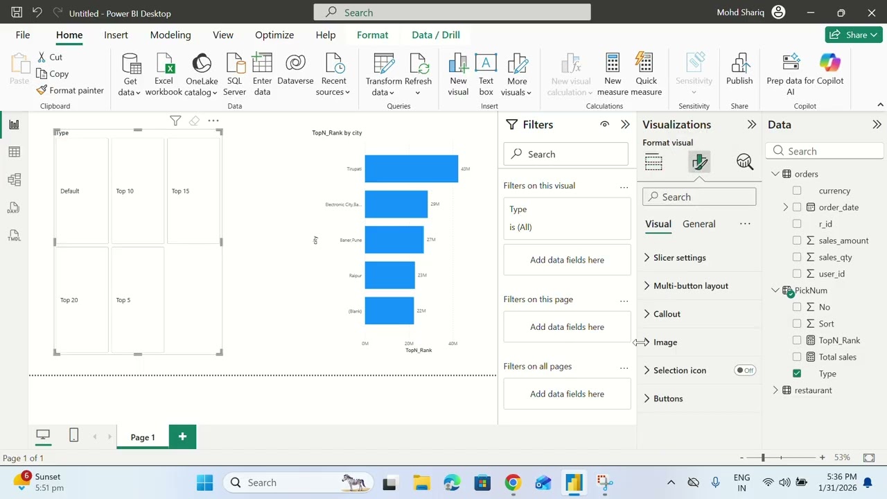 Dynamic value in Power BI with DAX Function