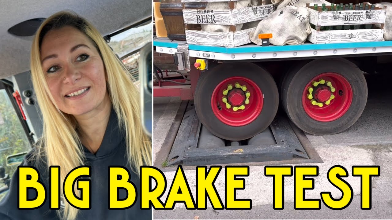 Brake Testing Truck and Trailers, all Nine Axles | 100 ft Bridgwater Carnival Cart
