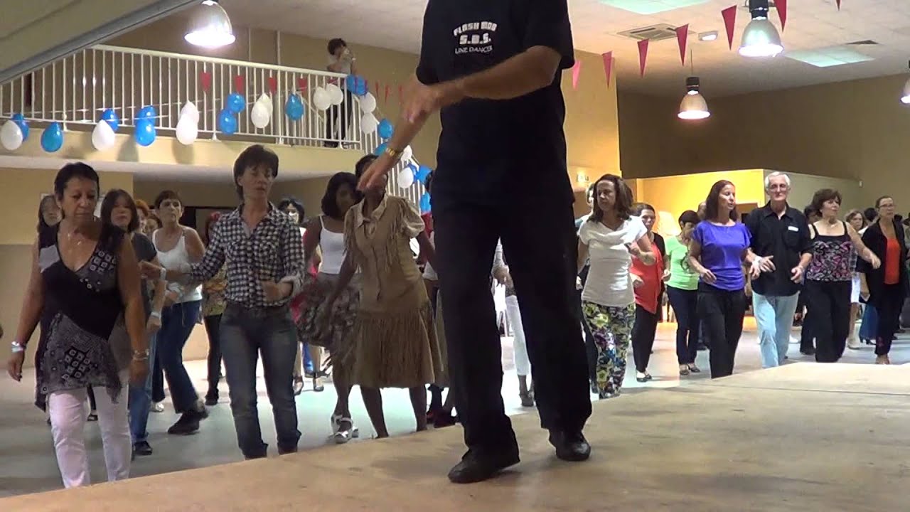 CUMBIA AMORE  Line Dance @ 2014 St  Marie, Reunion Island Workshop with Ira Weisburd