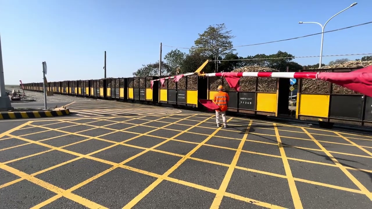 2026/01/11 午後第二趟 運蔗重車回程 經台19線 五分車平交道