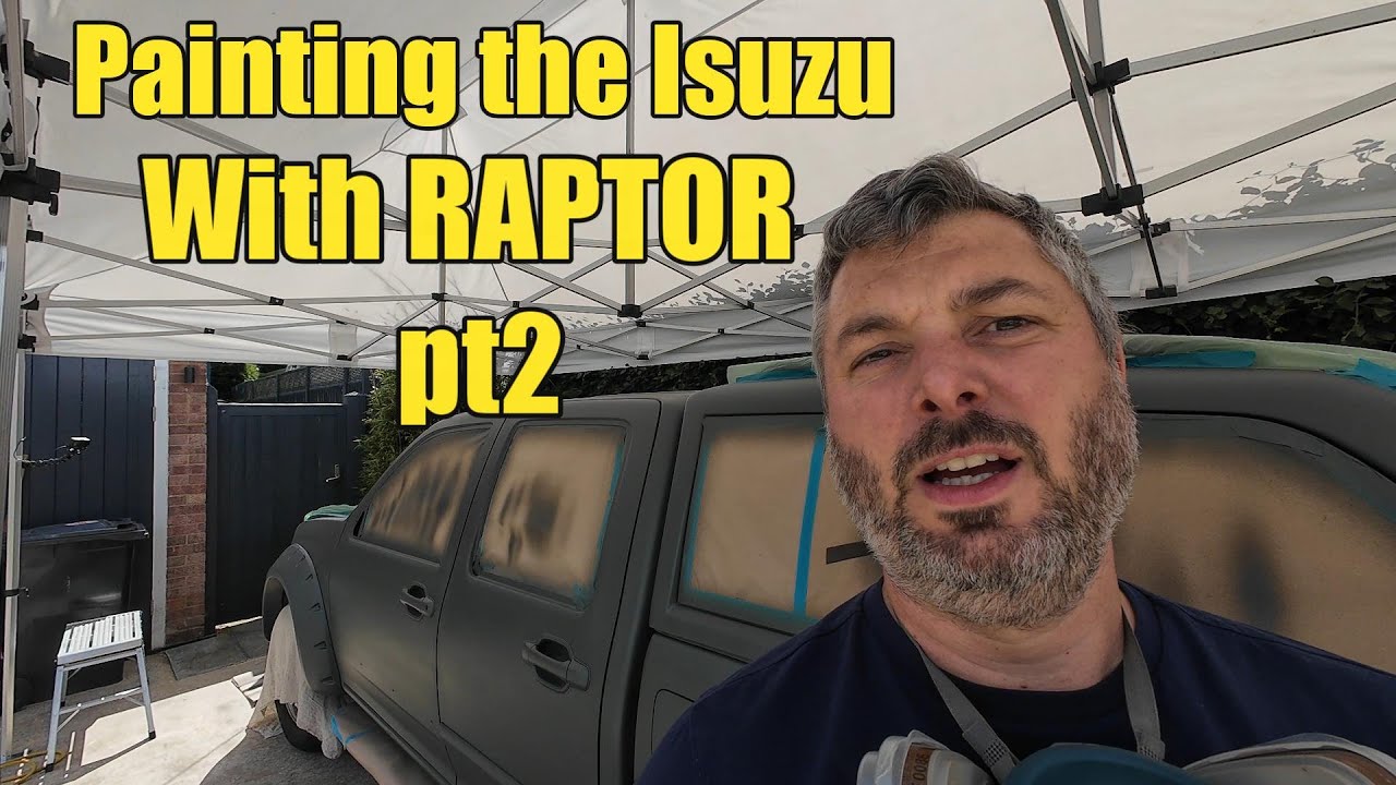 Raptor spraying my Isuzu Pickup