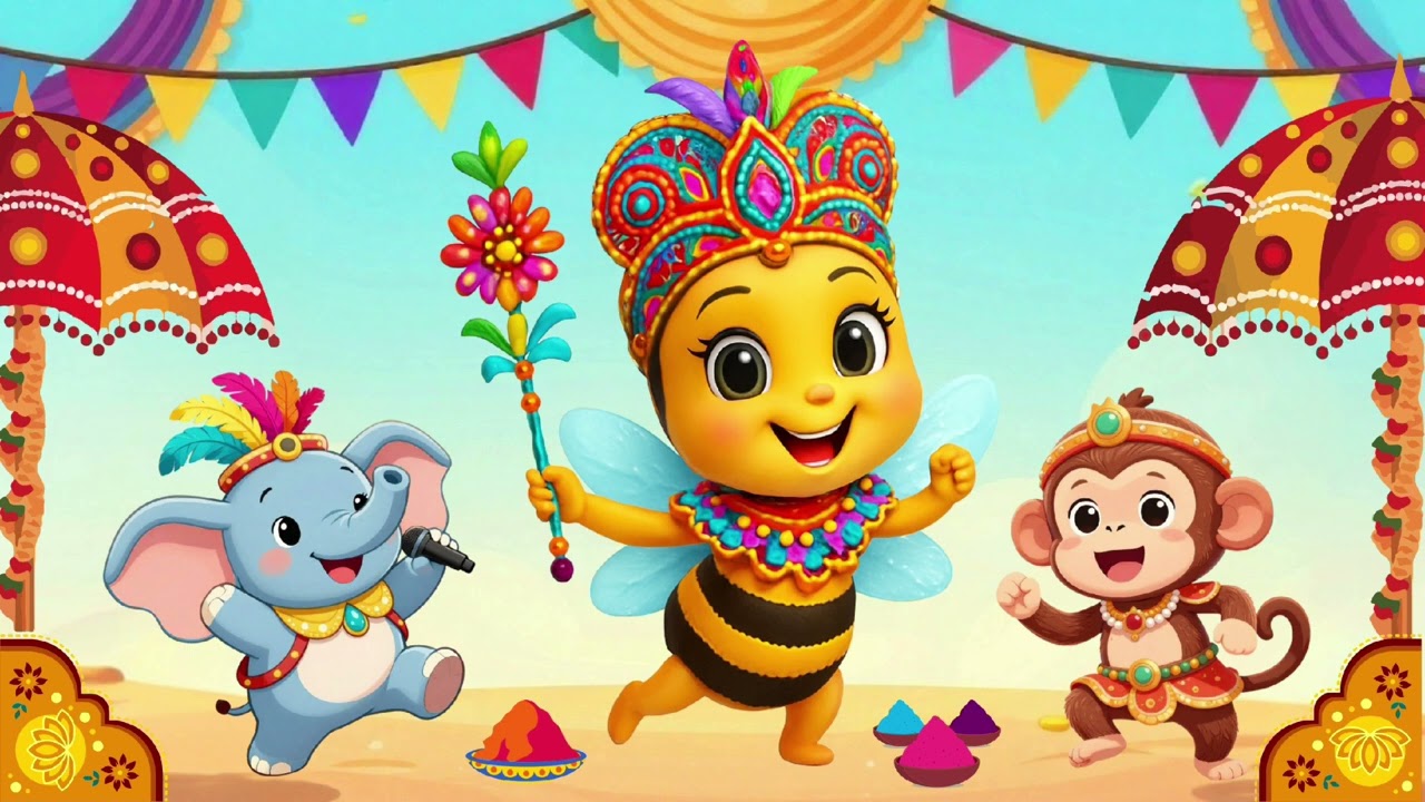 Holi Holi Ballo dei Colori 🎨🕺 | Baby Dance Educativa per Bambini 🎶