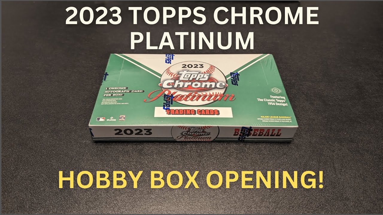 NEW-ISH RELEASE! 2023 Topps Chrome Platinum Baseball Hobby Box Opening