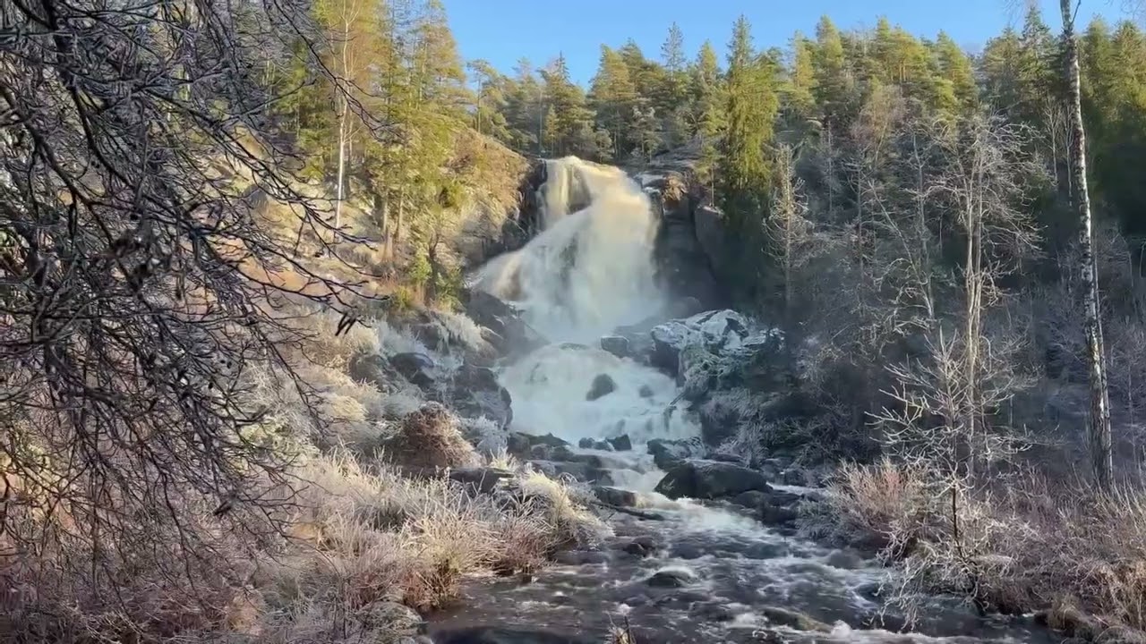 ธรรมชาติ สวยงาม มากๆ 🍀Nature Waterfall 🍀[ Älgafallet - Elgåfossen ]
