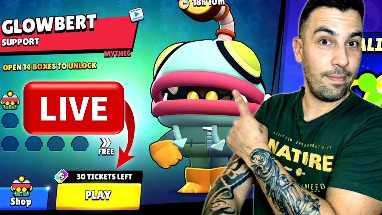 ΠΑΜΕ ΝΑ ΠΑΡΟΥΜΕ ΤΟ GLOWBERT & ΠΟΛΛΑ ΔΩΡΑ ΣΤΟ ΤΣΑΤ?! #brawlstars #brawlstarslive