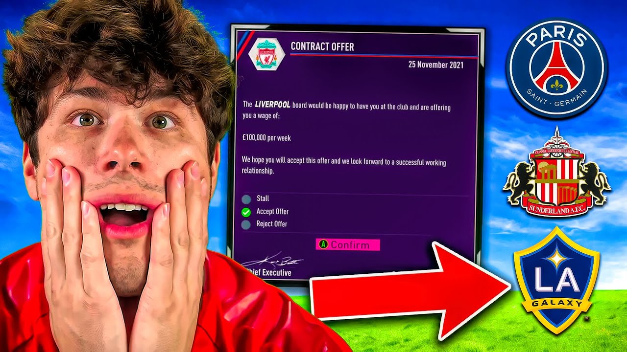 CAREER MODE... but you Transfer Clubs at RANDOM!