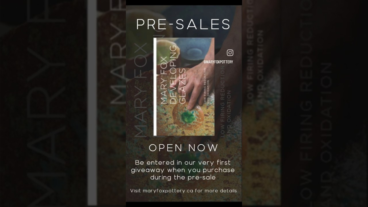 Join the pre-sale for Developing Glazes: Low-Fire Reduction and Oxidation and enter our #giveaway!