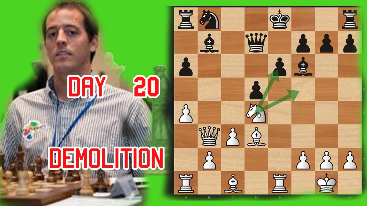 28 DAYS TO BETTER CHESS TACTICS - 20 - DEMOLITION OF PAWN STRUCTURE!