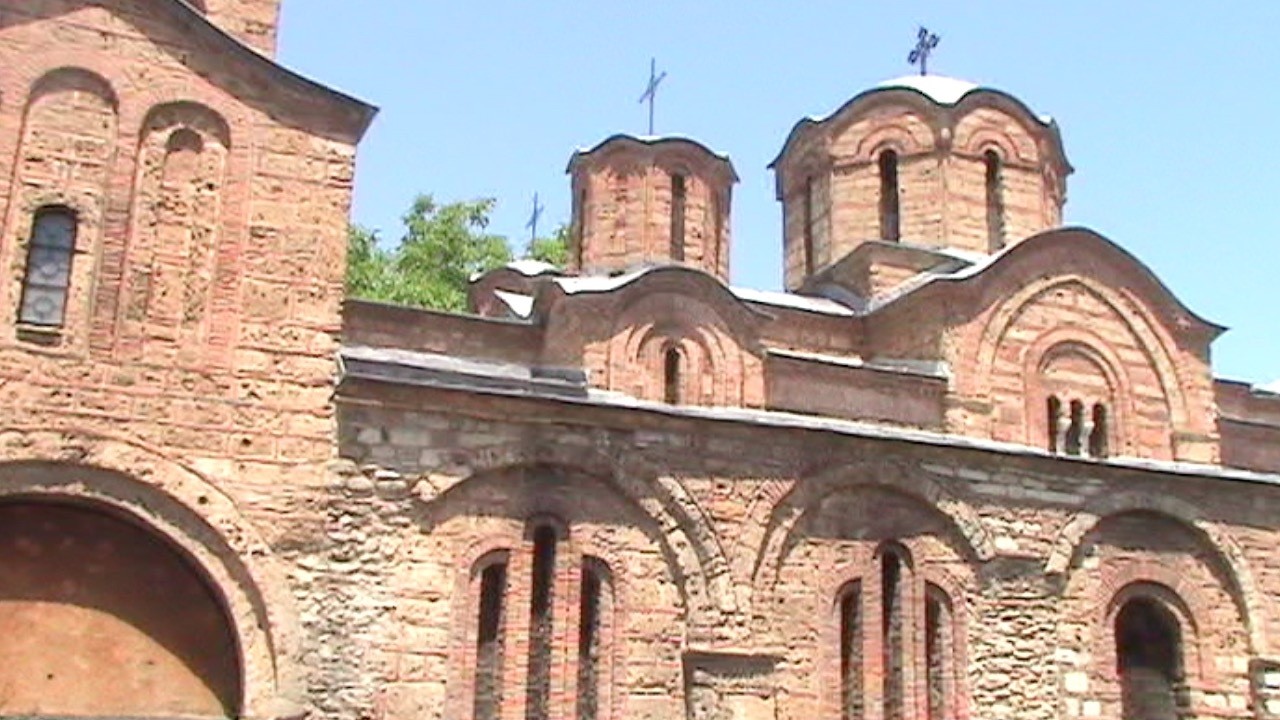 E Europe1 124: Kosovo: Prizren 6: solo walkabout cont’d: Holy Friday CHR’s  fresco restoreSD 480p